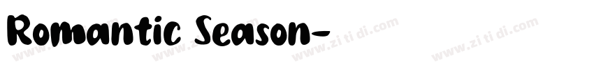 Romantic Season字体转换